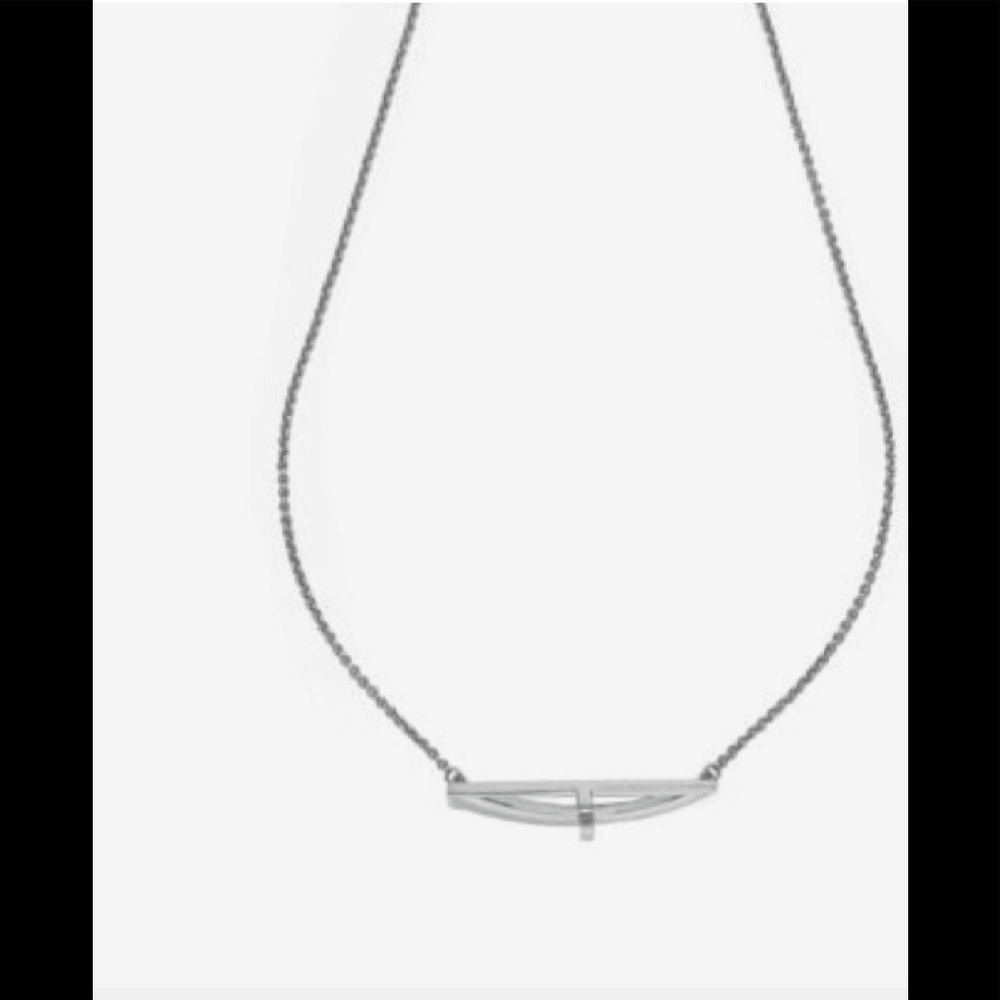 Botkier split diamond horizontal necklace